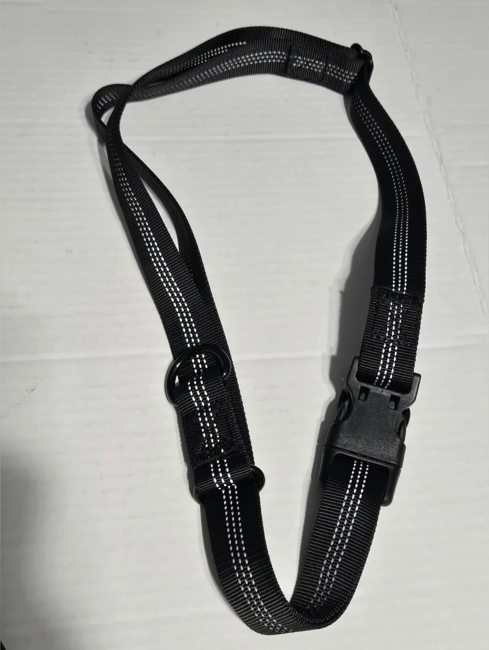 Hands Free Dog Running Leash Set‎ Reflective Adjustable Waist Belt Black New
